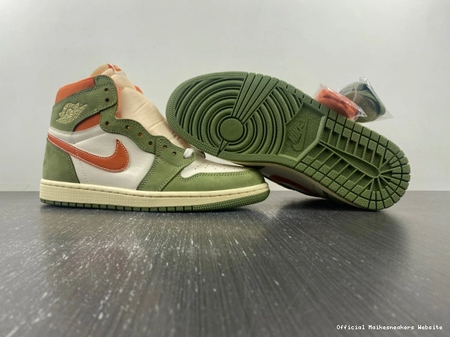 Official Maikesneakers Celadon 1 FB9934-300 Air Craft Jordan High OG 0814
